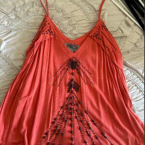 Flowy beaded Bohemian style top